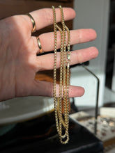 Load image into Gallery viewer, Italian Rounded Box Link Gold Vermeil Chain 26”
