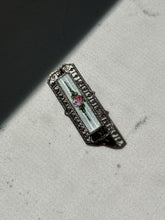 Load image into Gallery viewer, Vintage Guilloche Enamel Sterling Silver Brooch
