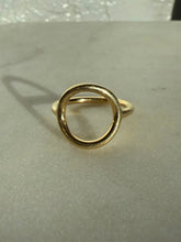 Load image into Gallery viewer, Gold Vermeil Modernist Style Ring Size 9
