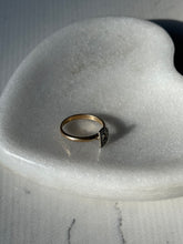 Load image into Gallery viewer, Vintage Diamond ‘D’ 14k Gold Ring Size 7
