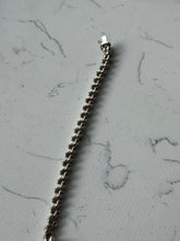 Load image into Gallery viewer, Vintage Italian Sterling Silver San Marco Croissant Bracelet 7.25”
