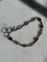 Load image into Gallery viewer, Tourmaline Sterling Silver Bracelet 7.25”

