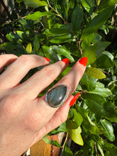 Load image into Gallery viewer, Labradorite Sterling Silver Ring Size 8.75
