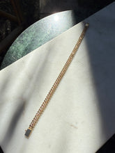 Load image into Gallery viewer, Natural Ruby &amp; Diamond 14k Gold Bracelet 6.75”
