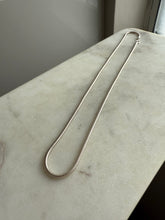 Load image into Gallery viewer, Vintage Rounded Snake Link Sterling Silver Chain 20”
