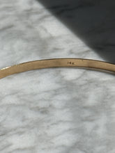 Load image into Gallery viewer, Vintage 14k Solid Gold Thin Bangle Bracelet
