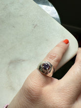 Load image into Gallery viewer, Vintage Amethyst Sterling Silver Ring Size 5
