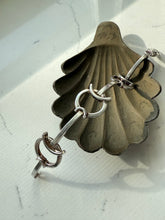 Load image into Gallery viewer, Chunky Solid Sterling Silver Horsebit Bracelet
