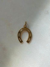 Load image into Gallery viewer, Vintage 12ct Gold Horseshoe Pendant
