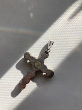 Load image into Gallery viewer, Purple Navajo Sterling Silver Cross Pendant
