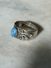 Load image into Gallery viewer, Sodalite Vintage Sterling Silver Ring Size 8.5
