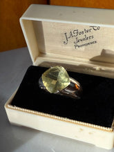 Load image into Gallery viewer, Chunky Yellow Sterling Silver Ring Size 9.25
