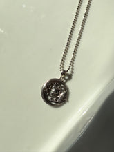 Load image into Gallery viewer, Celestial Sun &amp; Moon Sterling Silver Vintage Necklace 16”

