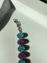 Load image into Gallery viewer, Chunky Sterling Silver Turquoise Bracelet
