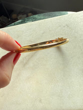 Load image into Gallery viewer, Italian Gold Vermeil Hinged Bangle Bracelet
