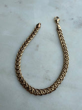 Load image into Gallery viewer, Vintage y2k Gold Vermeil Foxtail Bracelet 7.25”
