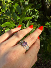 Load image into Gallery viewer, Amethyst Sterling Silver Ring Size 7.25

