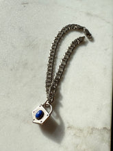 Load image into Gallery viewer, Lapis Sterling Silver Bracelet 8”
