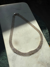 Load image into Gallery viewer, Milor Italy Two-Toned X Collar Sterling Silver Necklace 18”
