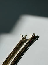 Load image into Gallery viewer, Gold Vermeil Tennis Necklace 18”
