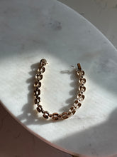 Load image into Gallery viewer, Gold Vermeil Panther Link Bracelet 7.25”
