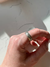 Load image into Gallery viewer, Floral Engraved Sterling Silver Band Size 7.5
