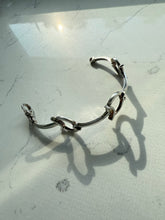 Load image into Gallery viewer, Chunky Solid Sterling Silver Horsebit Bracelet
