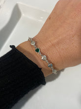 Load image into Gallery viewer, Multistone Sterling Silver Bracelet
