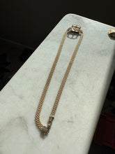 Load image into Gallery viewer, Italian Gold Vermeil Two-Tone Sterling Necklace 17”
