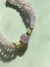 Load image into Gallery viewer, Amethyst &amp; Rice Pearl 14k Gold Bracelet
