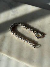 Load image into Gallery viewer, Chunky Box Chain Sterling Silver Bracelet 7”
