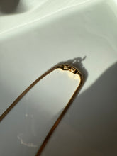 Load image into Gallery viewer, Monet Golden Bar Snake Necklace 16”
