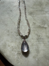 Load image into Gallery viewer, Rose Quartz Sterling Silver Necklace 17”
