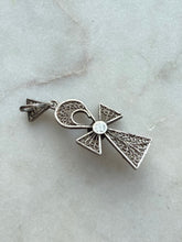 Load image into Gallery viewer, Turquoise Sterling Silver Ankh Pendant
