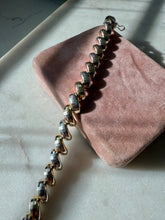 Load image into Gallery viewer, Milor Italy Two-Toned San Marco Croissant Link Sterling Bracelet 7.5”
