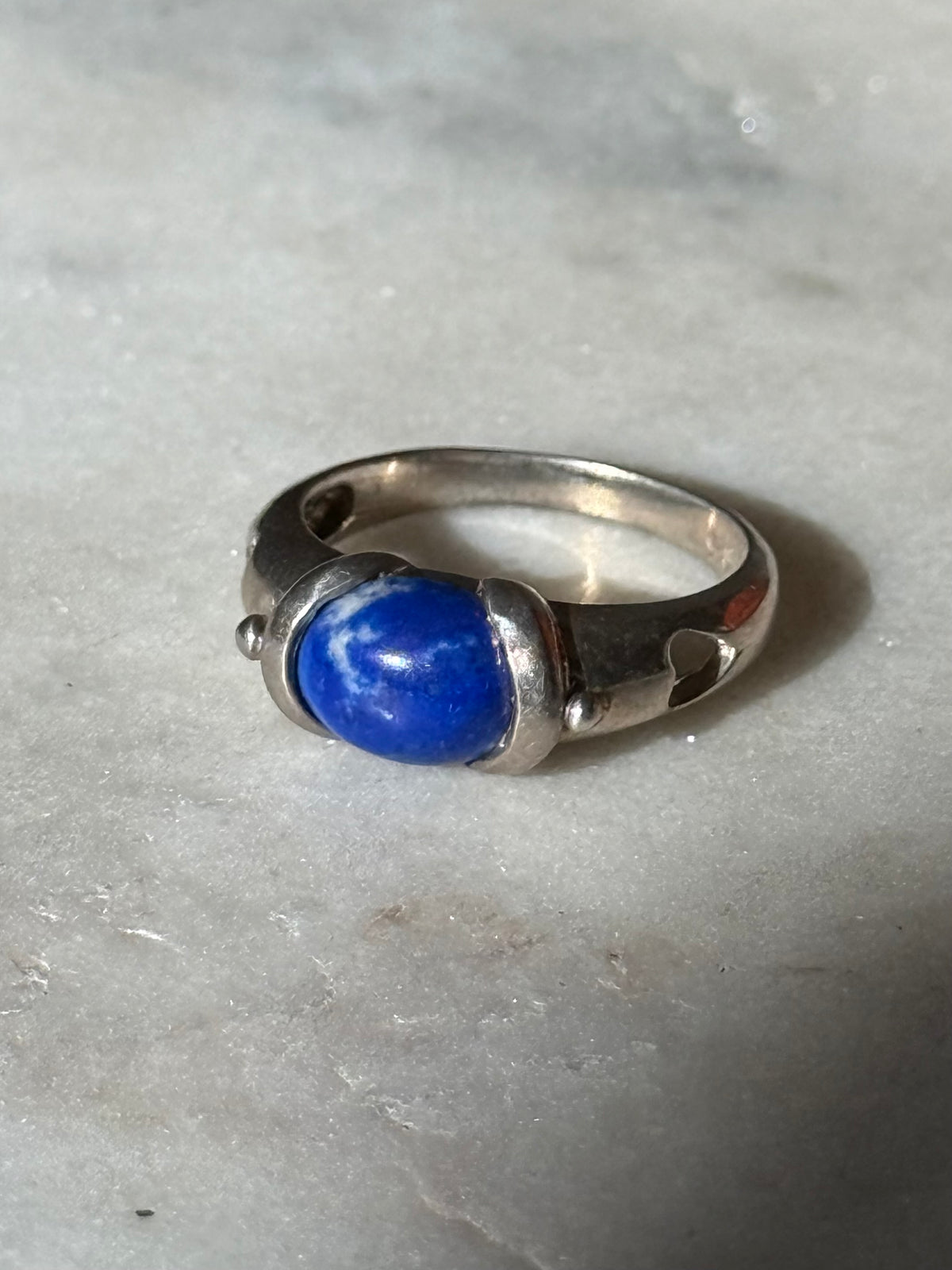 Vintage Sodalite Sterling Ring Size 6