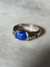 Load image into Gallery viewer, Vintage Sodalite Sterling Ring Size 6

