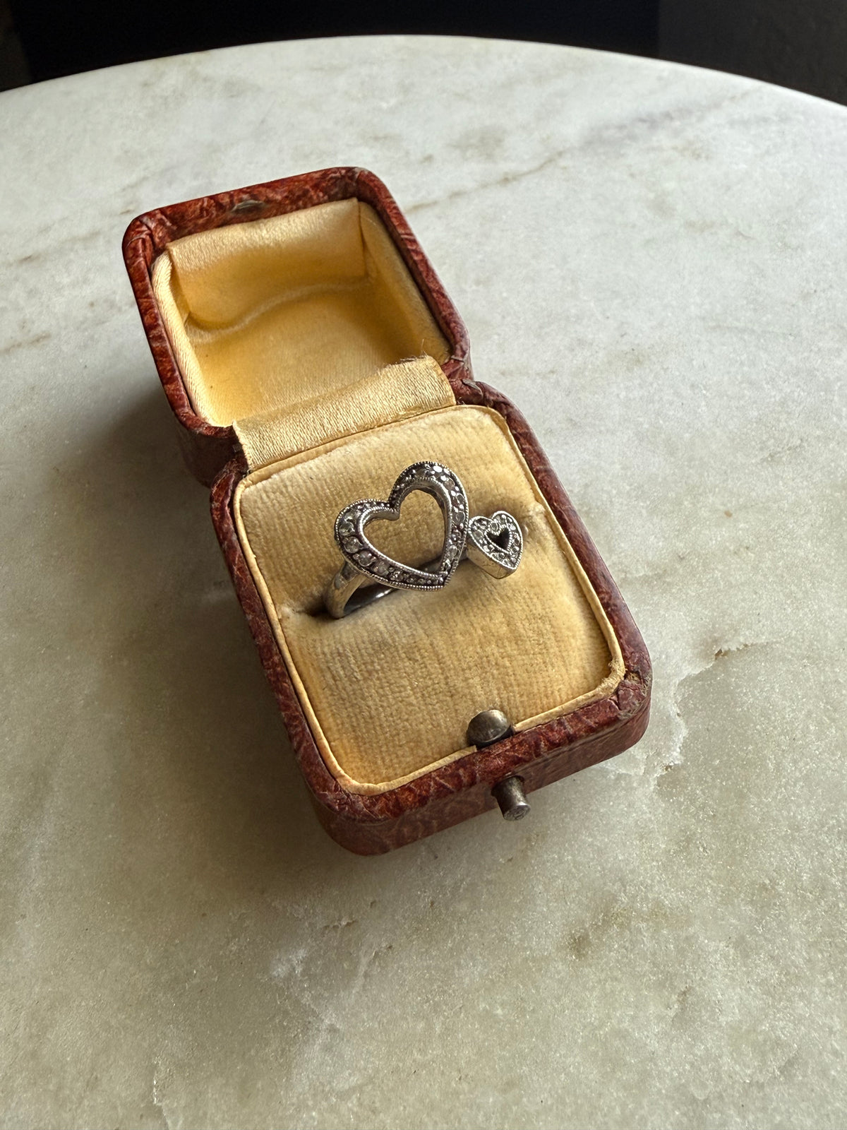 Vintage Heart Sterling Silver Ring