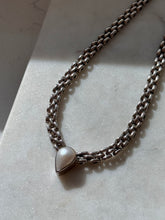 Load image into Gallery viewer, Panther Link Mother of Pearl Sterling Silver Necklace 16.5”
