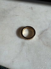 Load image into Gallery viewer, Gold Vermeil Channel Set Stacker Band Size 9.25

