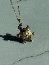 Load image into Gallery viewer, Italian Vintage 14k Yellow Gold Turtle Pendant
