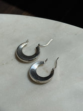 Load image into Gallery viewer, Vintage Sterling Silver Hoops

