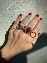 Load image into Gallery viewer, Gold Vermeil Modernist Style Ring Size 9
