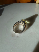 Load image into Gallery viewer, Chunky Yellow Sterling Silver Ring Size 9.25
