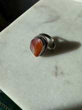 Load image into Gallery viewer, Vintage Agate Sterling Silver Ring Size 7
