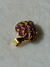 Load image into Gallery viewer, Vintage 18k Yellow Gold Natural Ruby Heart Charm
