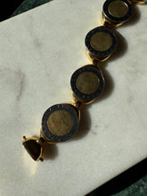 Load image into Gallery viewer, Chunky Gold Plated Coin Bracelet 7.5”
