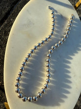 Load image into Gallery viewer, Chunky Ball Bead Sterling Silver Necklace 17”
