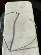 Load image into Gallery viewer, V-Shape Sterling Silver Torque Necklace 16”
