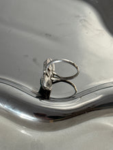 Load image into Gallery viewer, Vintage Malachite &amp; Mother of Pearl Sterling Silver Ring Size 5.75
